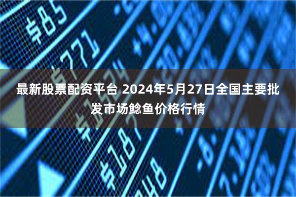 最新股票配资平台 2024年5月27日全国主要批发市场鲶鱼价格行情