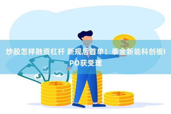 炒股怎样融资杠杆 新规后首单！泰金新能科创板IPO获受理