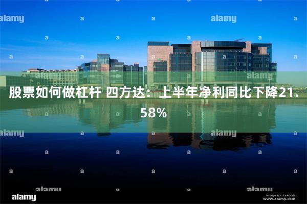 股票如何做杠杆 四方达：上半年净利同比下降21.58%