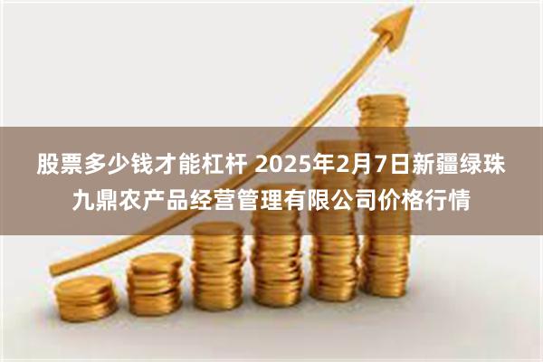 股票多少钱才能杠杆 2025年2月7日新疆绿珠九鼎农产品经营管理有限公司价格行情